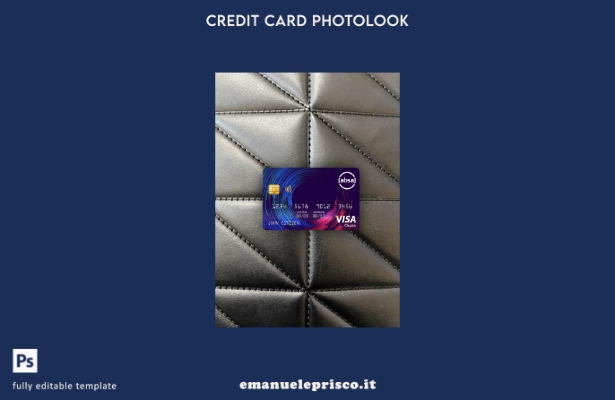 modello frontale con photolook per carta classica per visto bancario ABSA Sudafr